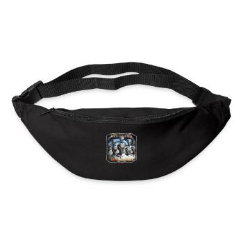 Out of Space - Refugees Welcome Design - Version 4 - Gürteltasche - Schwarz - Vorne