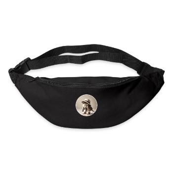 Sparrow with binoculars and hat - Bum bag - black - Front