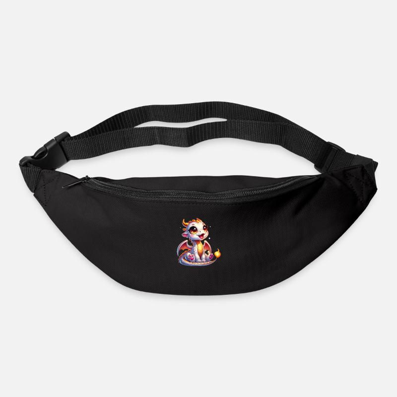 Süßer Baby-Drache - Gürteltasche - Schwarz