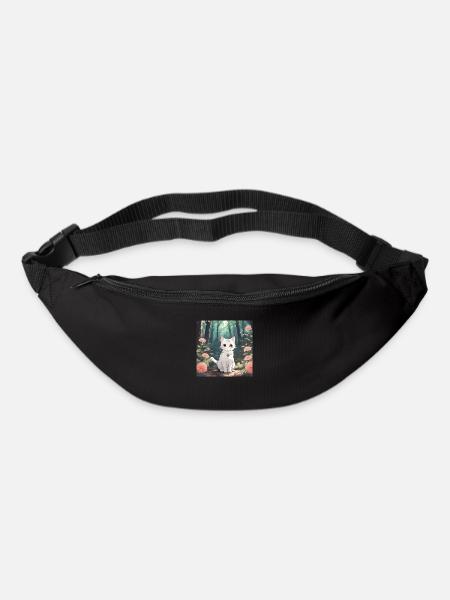 Anime Woodland Kitten - Bum bag - black