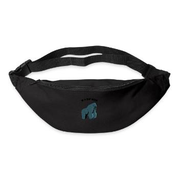 Gorille de mauvaise humeur - Sac banane - noir - Devant