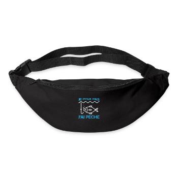 Fischer T-Shirt - I Can't I Have Angeln - Gürteltasche - Schwarz - Vorne
