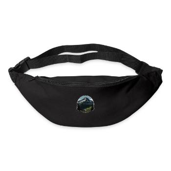 Schweizer Berge - Gürteltasche - Schwarz - Vorne