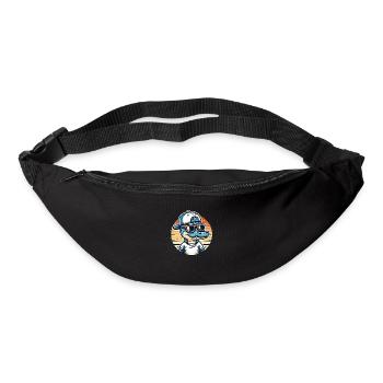Crocodile with Basecap and Sunglasses - Krokodil - Gürteltasche - Schwarz - Vorne