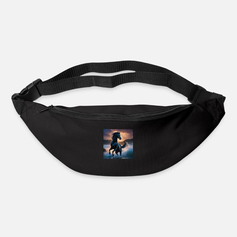 Pferd - Gürteltasche - Schwarz