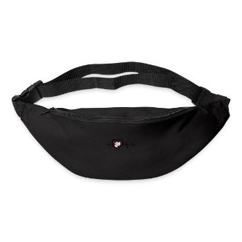 battement de cœur fleur de cerisier - Sac banane - noir - Devant