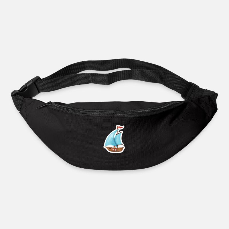 Voilier - Sac banane - noir