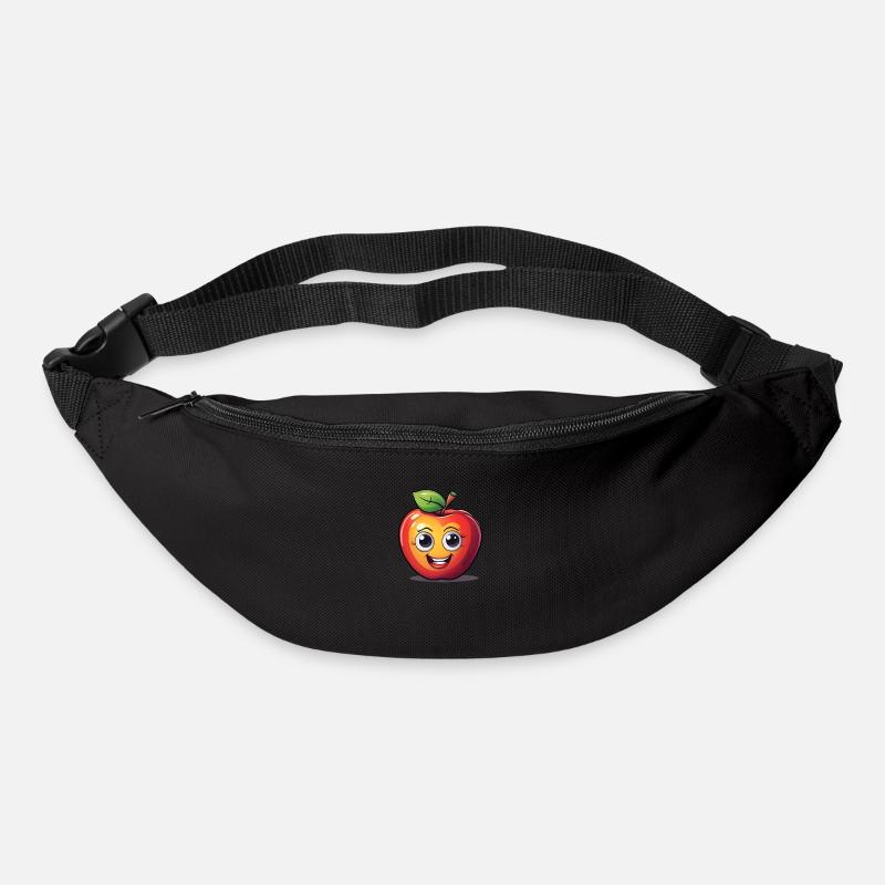 Cartoon Apple - Bum bag - black