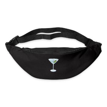 Martini with Olives - Bum bag - black - Front