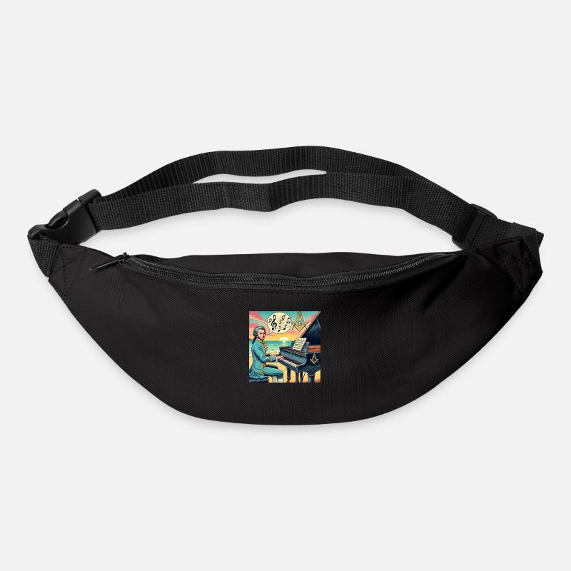 Mozart was a Freemason - Bum bag - black