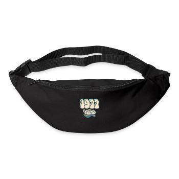 1977 Retro Geschenkidee - Gürteltasche - Schwarz - Vorne