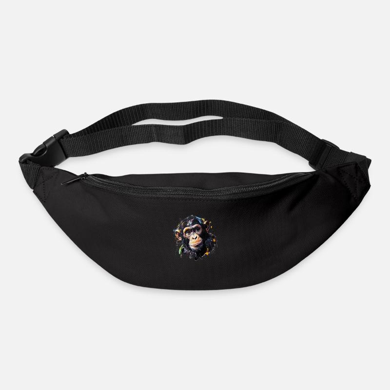Der Schimpanse – Unser nächster Verwandter - Gürteltasche - Schwarz