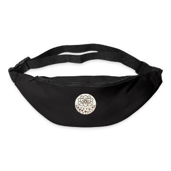 Blumenwiese hell - Gürteltasche - Schwarz - Vorne