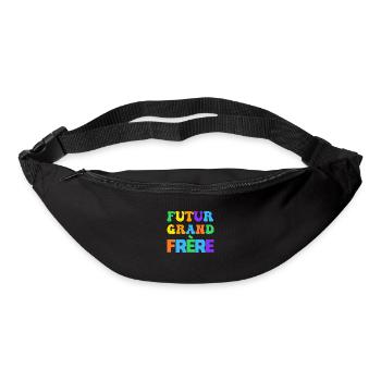 Futur grand frère - annonce futur grand frère - Sac banane - noir - Devant