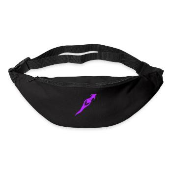 Drôle pingouin fusée feu plaisir vol vol - Sac banane - noir - Devant