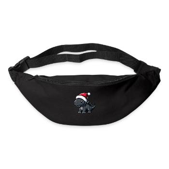Dinosaurier stegosaurus Weihnachten - Gürteltasche - Schwarz - Vorne
