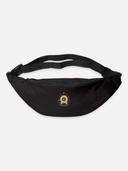 Géométrie naturelle 001 - Sac banane - noir