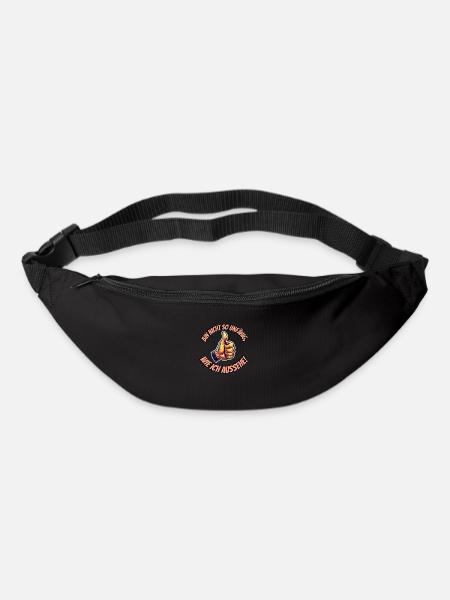 Bin nicht so unfähig, wie ich aussehe! - Gürteltasche - Schwarz