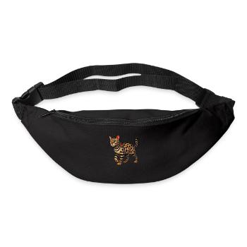 Bengal cat - Bum bag - black - Front
