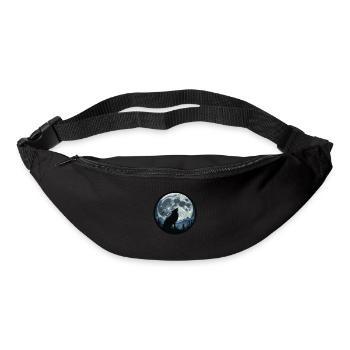 Loup hurlant 3458647 - Sac banane - noir - Devant