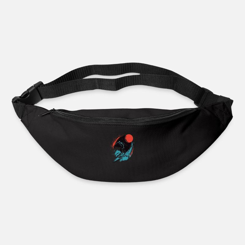 Cosmic Surf - Gürteltasche - Schwarz