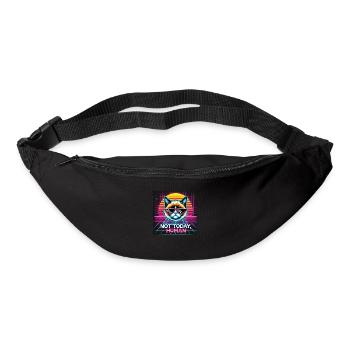 Not today, human - Gürteltasche - Schwarz - Vorne