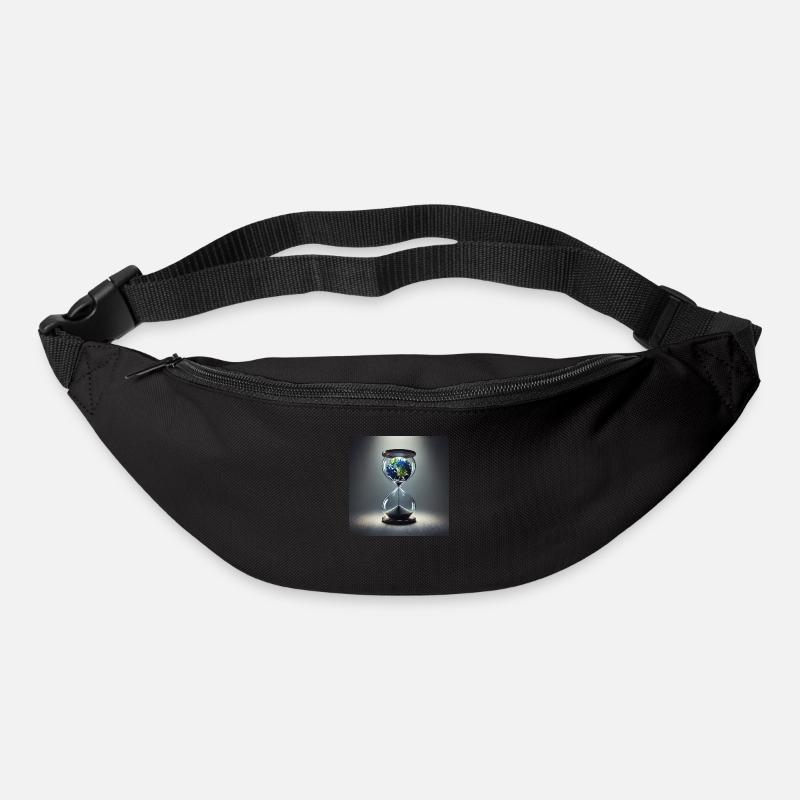 Die Zeit läuft! (D) - Gürteltasche - Schwarz