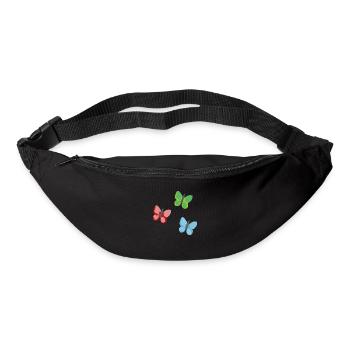 Papillons 3 - Sac banane - noir - Devant