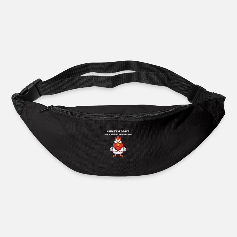 Chicken game white - Bum bag - black