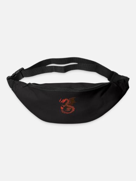 Red Dragon - Fantasy Art - Bum bag - black