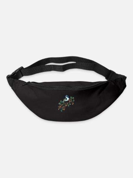 Oiseau coloré - Sac banane - noir