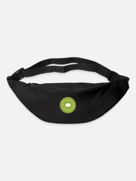 Tranche de kiwi - Sac banane - noir