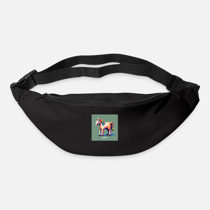 Jeton haute résolution 2024 NFT Cheval - Sac banane - noir