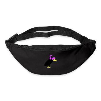 Raven DJ Club Music Listening Sunglasses Headphones - Bum bag - black - Front