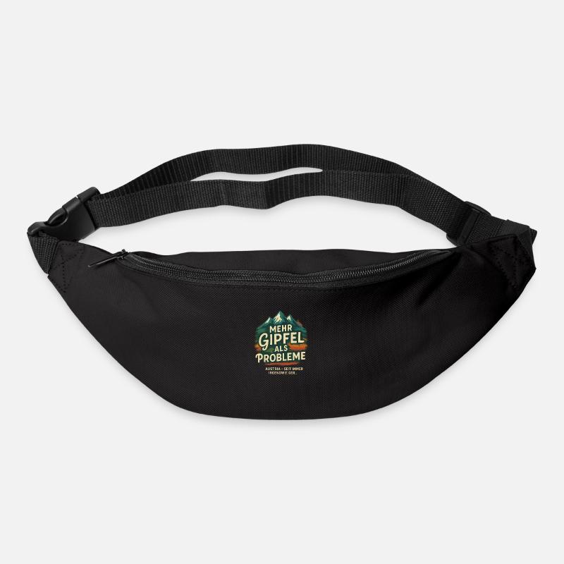 Plus de sommets que de problèmes - Sac banane - noir