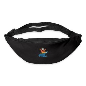 crabe surfeur - Sac banane - noir - Devant