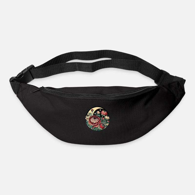 Vintage-Mond - Gürteltasche - Schwarz