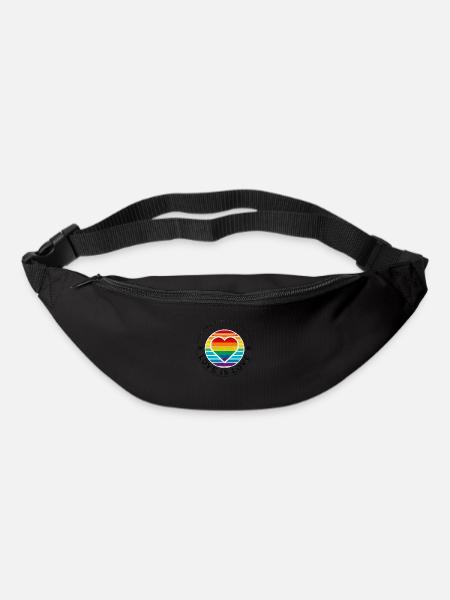 Liebe ist Liebe - Gürteltasche - Schwarz