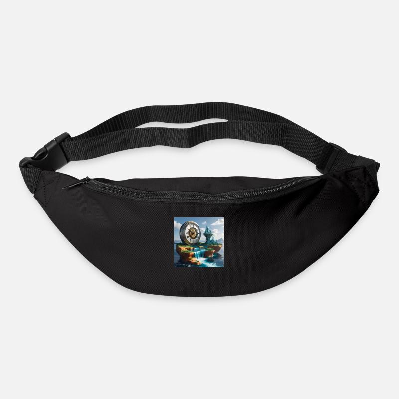 Kunst Uhr - Gürteltasche - Schwarz