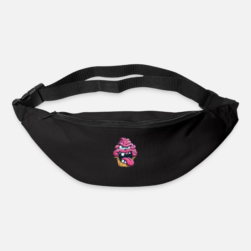 Durchgeknallter Cupcake. - Gürteltasche - Schwarz