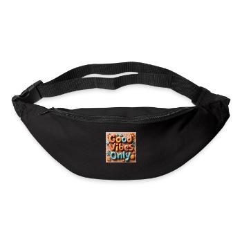 Positive Vibes Strahlender Alltag - Gürteltasche - Schwarz - Vorne