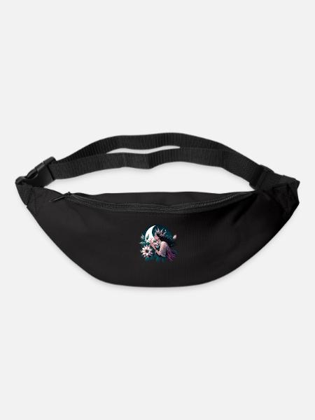 Queen of the Night–Woman Smelling Flower - Bum bag - black