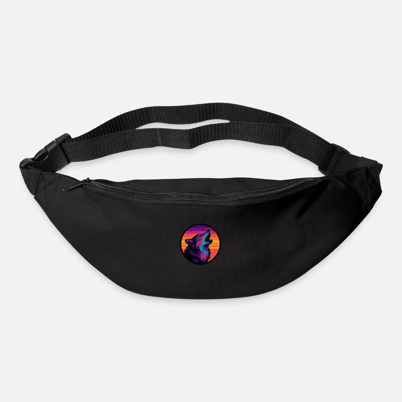 Wolf - Gürteltasche - Schwarz