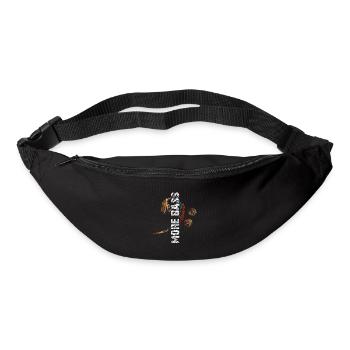 Mehr Bass ich liebe Bass - Gürteltasche - Schwarz - Vorne