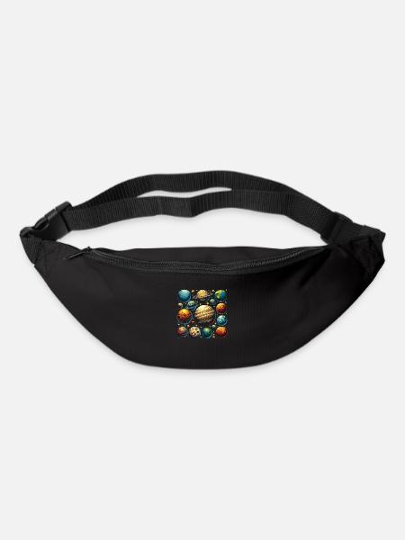 Conception de la planète - Sac banane - noir
