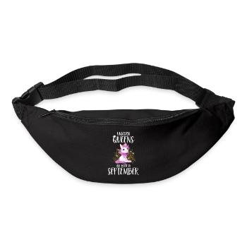 UNICORN QUEENS ARE BORN IN SEPTEMBER - Gürteltasche - Schwarz - Vorne