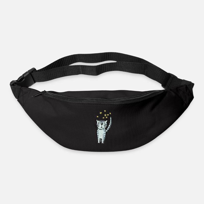 Katze - Gürteltasche - Schwarz