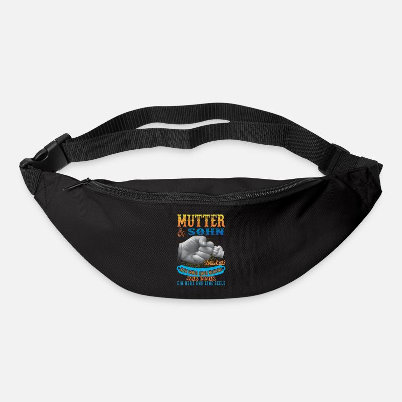 Mutter und sohn - Gürteltasche - Schwarz