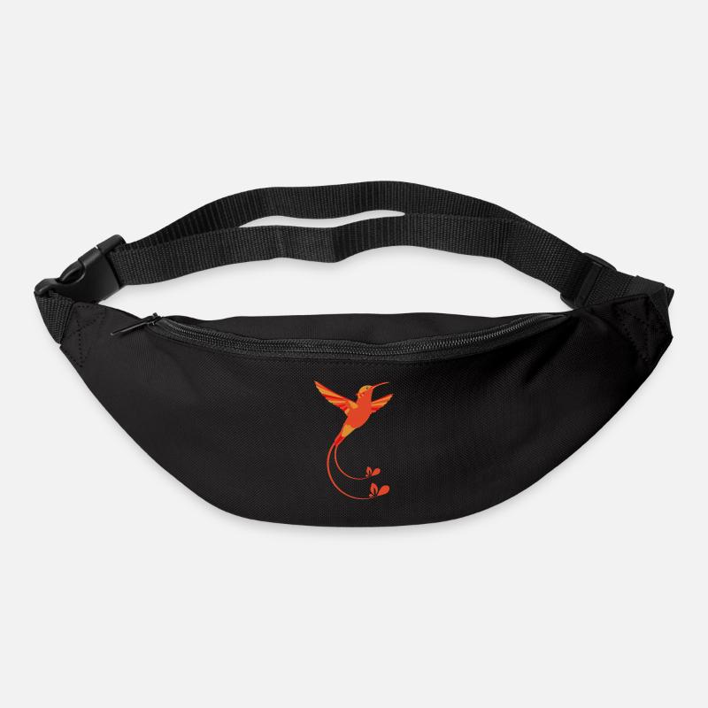 Feuer Farben Kolibri - Gürteltasche - Schwarz
