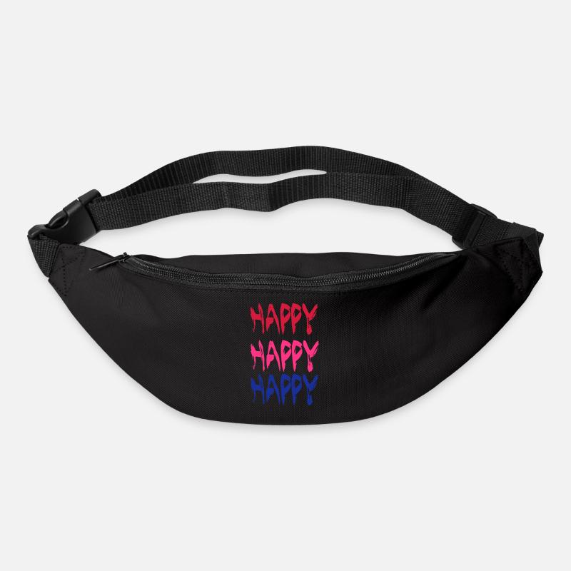 Happy - Gürteltasche - Schwarz